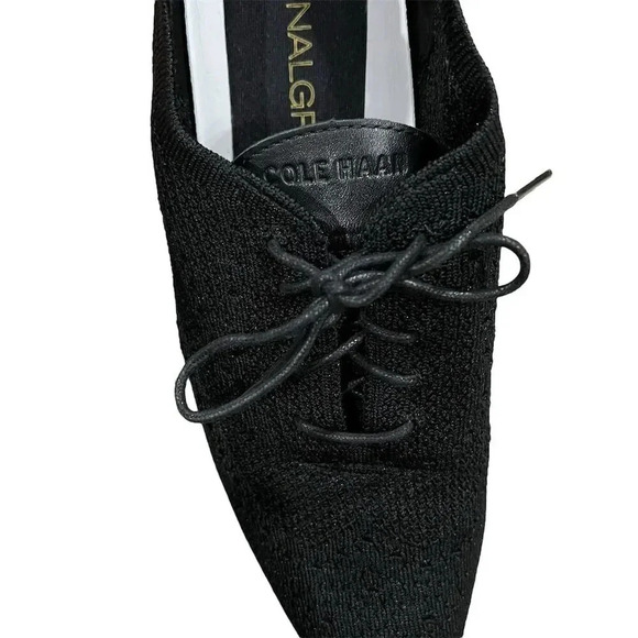 Cole Haan Women's Size 11 Black Stitchlite Wingtip Oxford Flats - Picture 4 of 9